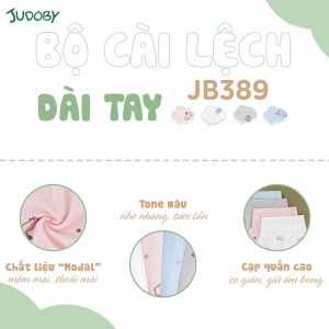 Bộ cài lệch sơ sinh tay dài JUDOBY