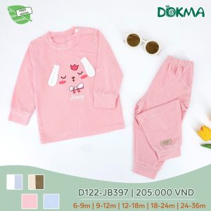 Bộ dài tay bé gái Dokma D112